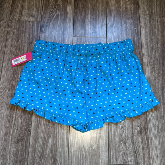 [2/$15] NWT (S) - xhilaration Blue Flannel Sleep Shorts - Picture 2 of 3